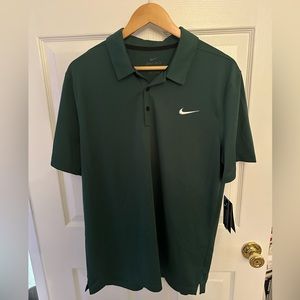 New Men’s Nike Dri-Fit Polo Green-Large